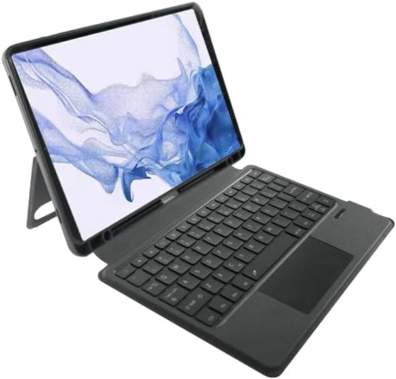 Bluetooth Keyboard Case for Tablet Samsung S9/S10 11"/12.4"/14.6" Detachable Design with Backlit Keyboard, Touchpad, Black, Slim for Business Office Travel (Suitable for 14.6 inches S9/S10)