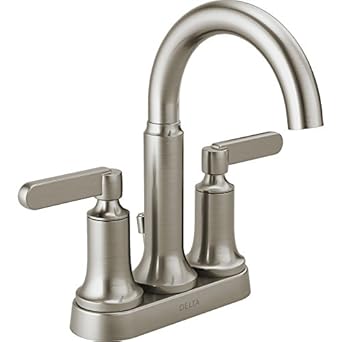 Delta Alux Spotshield Brushed Nickel 2 Handle 4 In Centerset Bathroom Faucet Amazon Com Tools Home Improvement