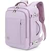 VANKEV Mochila Viaje Cabina Avion 40x20x25 para Ryanair 20L Equipaje de Mano Bolso de Viaje Mujer Hombre para Portatil de 14 Pulgadas de Escuela Trabajo,púrpura claro