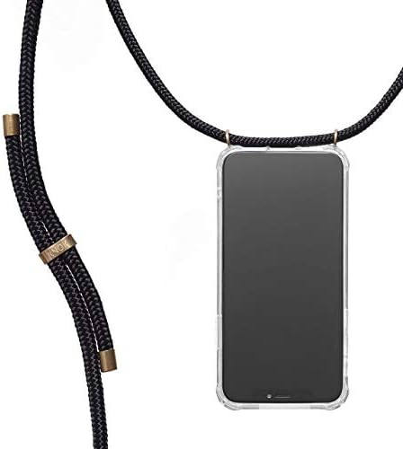 KNOK case Crossbody Phone Necklace | Mobile Cover with Cord Strap Compatible with iPhone 7 Plus/iPhone 8 Plus - Phone Collar Lanyard case (iPhone 7/8 Plus, Silver Grey)