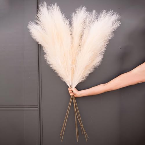 Pampas Grass Large 1Pcs Decoración Artificial 120 cm miniatura 3