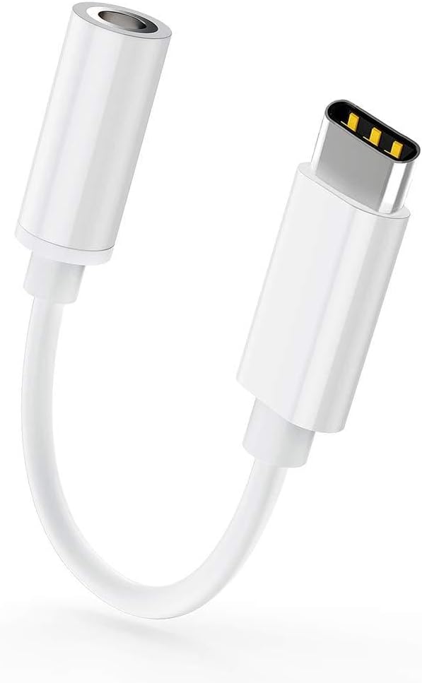 USB-C to 3.5 mm Headphone Jack Adapter Connector USB Type C to 3.5mm AUX Cables Audio Dongle Jack Earphone Adaptor for OnePlus 6T/ OnePlus 7 Pro/Huawei P20 Pro/P30 Pro/Mate 10 Pro/Xiaomi Mi 8/Moto Z