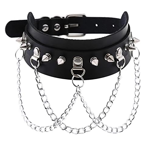 LILY123 Collar de Cuero de PU Ajustable Cover