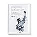 Art Bakery Rocky Balboa Zitat Premium Poster - Bild mit Spruch zur Deko - Motiv ohne Rahmen in DIN A3 für Motivation