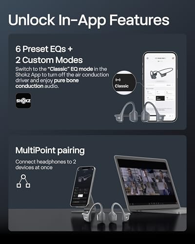 SHOKZ OpenRun Pro 2 Bone Conduction Bluetooth Sport Headphones - image 9