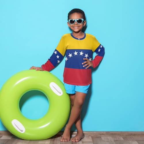 Image of Aflyko Boys' Rash Guard Shirts Xmas UPF 50+ Sun Protection Swim Shirt