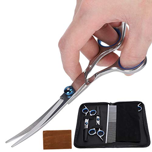 Kit de tosa para gatos, kit de tosa para animais de estimação, conjunto de tesouras de aço inoxidáve