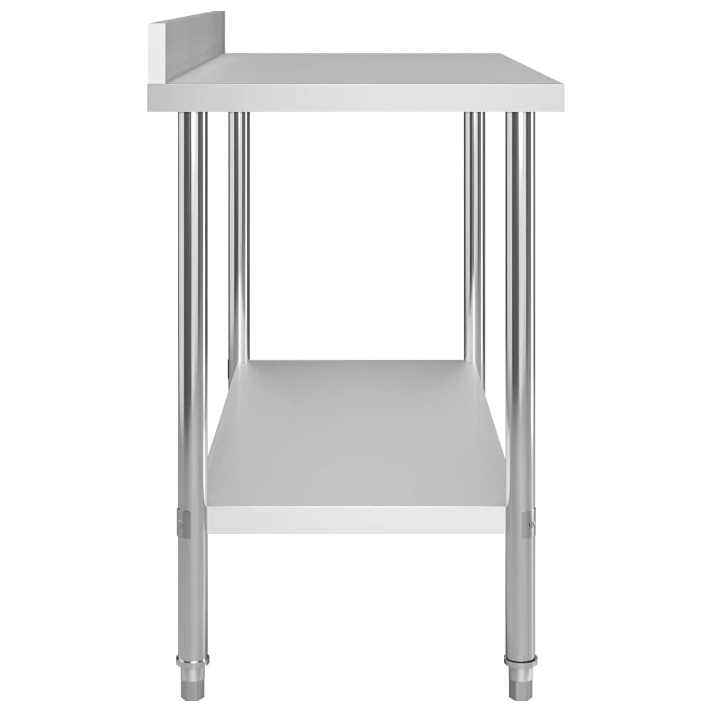 Dom i ogród – stół roboczy do kuchni z podkładką 120 x 60 x 93 cm ze stali nierdzewnej – wybór wyposażenia