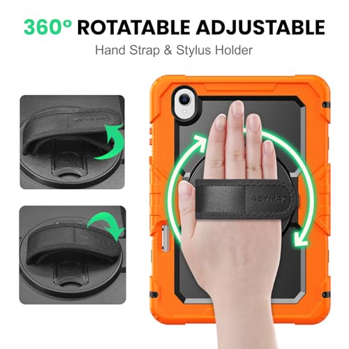 Image of SEYMAC Case for Samsung Galaxy Tab S11 5G 11 inch (SM-X730, SM-X736), Orange