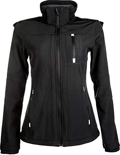 HKM Kobiety Sport Kurtka Softshell Czarny XX-duży