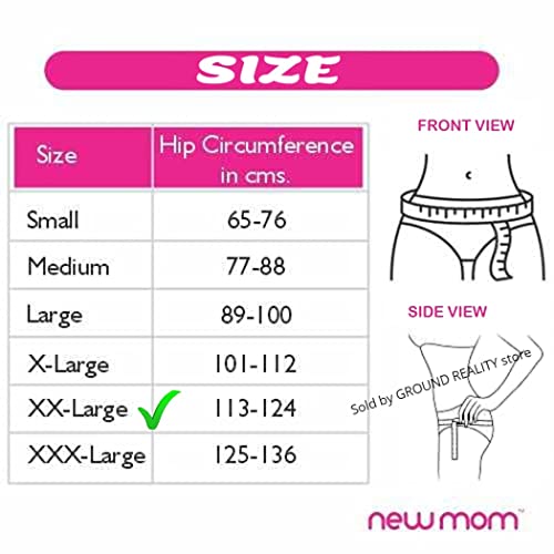 LUREME XXL New mom Disposable Panties Pad Fixator for Hip Size 113-124 cm. A Comfortable and Hygienic way of holding pads, Protection from Fungal Infections. New Mom Pad fixator Panties XXL (LU3)