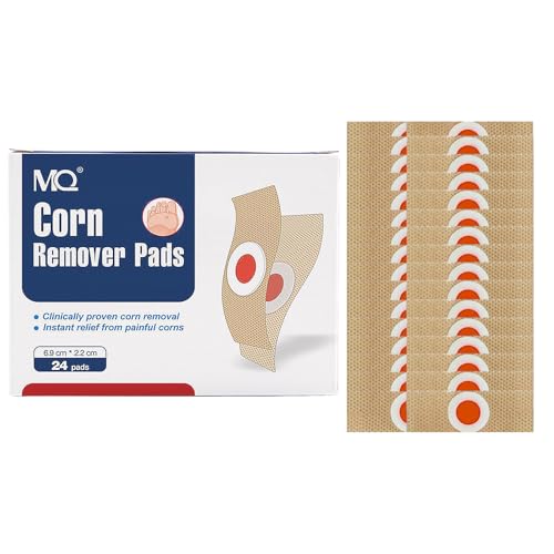 Corn Remover Pads,24 Pcs Foot Corn Remover Patch Corn Removal for Feet,Corn Plasters Wart Remover Corn Removal Pads Relief Corn Pain Corn Plasters for Toes,Feet and Hand Care