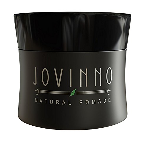 Jovinno Premium Natural Water Based Hair Styling Pomade - Matte Shine for thin to thick hair Medium to Strong Hold Clear Formula Made in France 1.7oz (50ml) - Travel Size