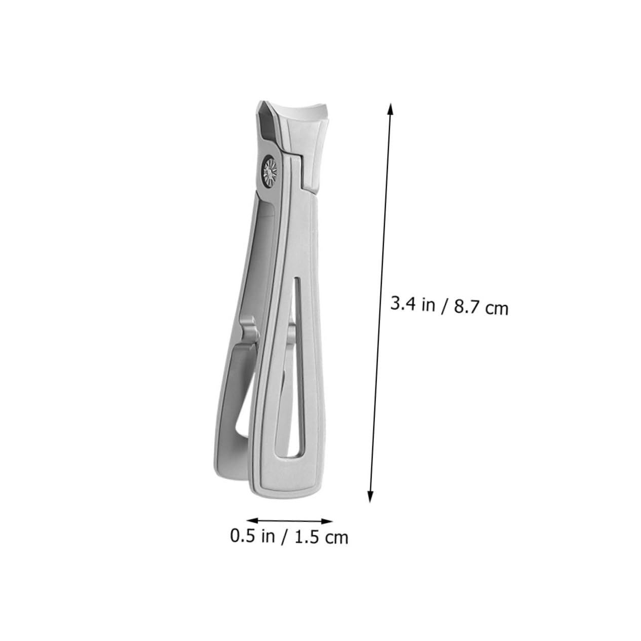 Healeved 3piezas Cortaúñas De Acero Inoxidable Cortador De Uñas De Pies y Manos Herramienta De Manicura Ergonómica y Resistente Para Uñas Gruesas y Duras