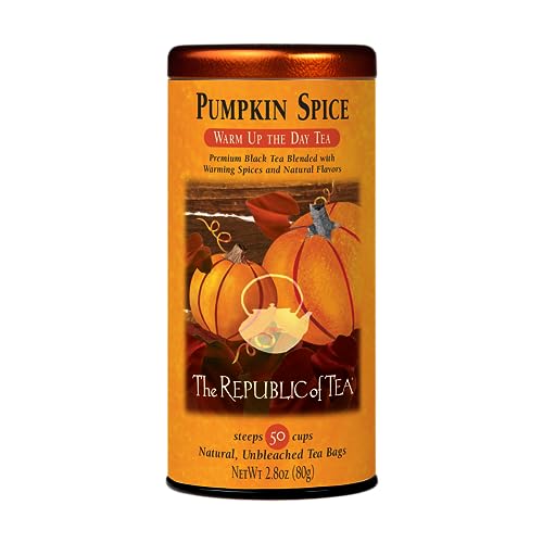 Thé noir pumpkin spice The Republic Of Tea : l'histoire d'une recette automnale
