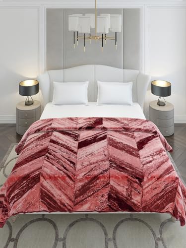 Image of Monte Carlo Double Bed Heavy Winter Blanket Denny 1 Ply PVC Pack 600 GSM | 3.2 KG (240x220 CM), Dark Grey