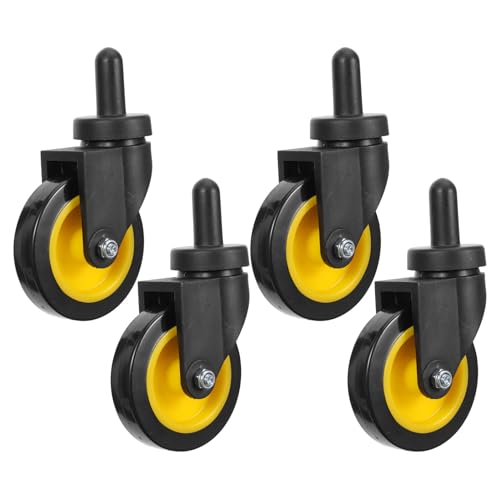 Roues de rechange pivotantes pour chariots de nettoyage et diables de transport 4pcs