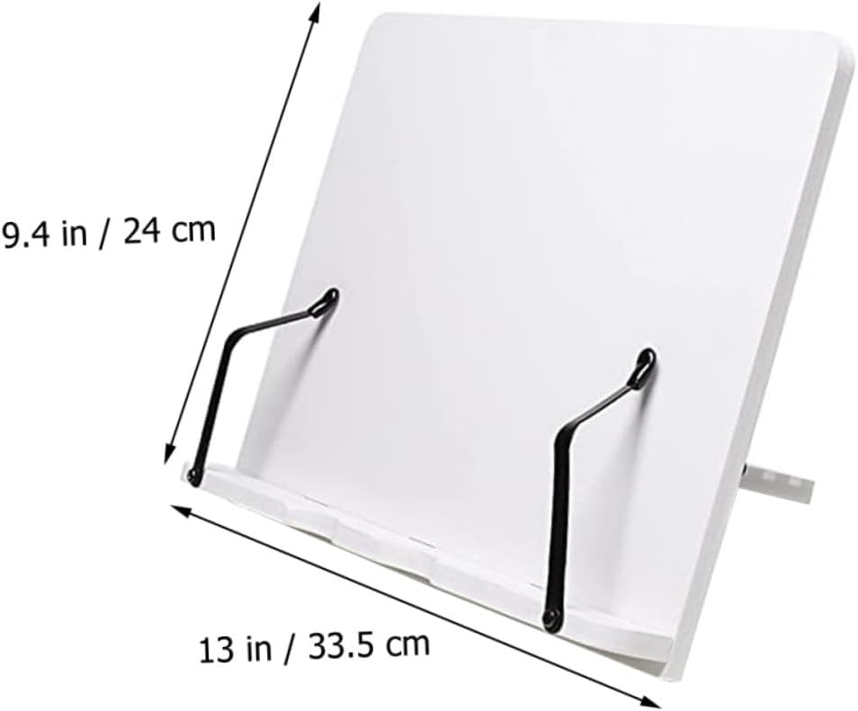 KALLORY Wood Bookstand Display Holder for Reading Cookbooks Music Stands Hands- Book Holder Stand Compact for Desk