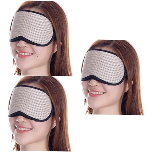 GRADENEVE 3個 スリーピングマスク 睡眠用アイマスク アイマスク睡眠 スリープマスク 睡眠目隠し Beige