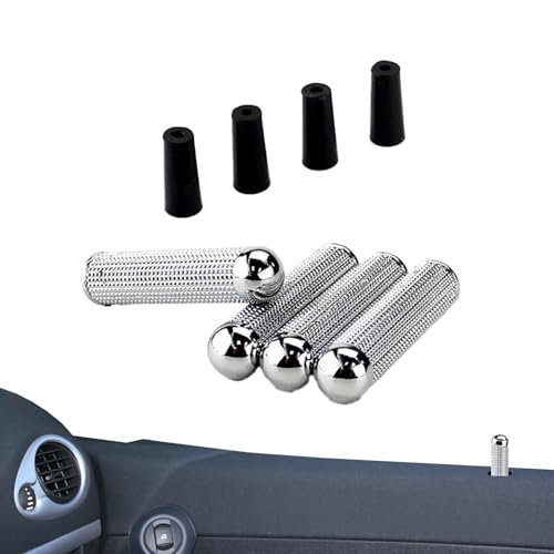 Generisch Pomo para cerradura de puerta, cubierta de aguja para puerta de coche, 4 pernos de elevación, botón de metal para vehículos, accesorios de modificación, piezas de repuesto