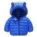 Geilisungren Baby Winter Jacke Mantel Kinder Ohr Kapuzenjacke Warm Gepolstert Leichte Dicke Winddicht Mantel Jungen Mädchen Outfits für 1-5 Jahre
