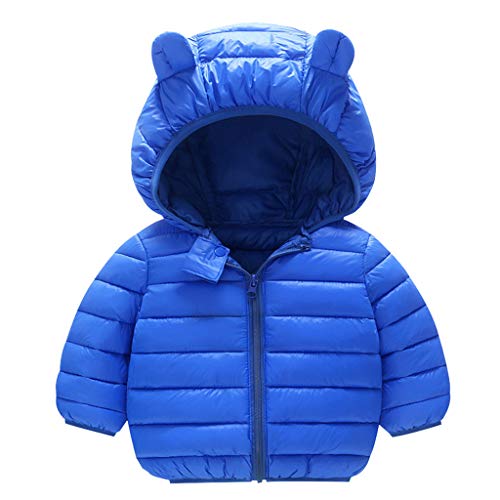 Toddler Baby Warm Jackets Boys Girls Kids Hoodie Fall Winter Coats Outerwear Clothes Windbreaker Zipper Cardigan
