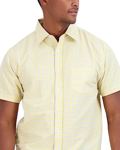 3-Pack: Mens Short Sleeve Button Up Down Shirt For Men Dress Shirts Slim Casual Plaid Clothing Clothes Pocket Cotton Collar Summer Outfit Fashion Top Tees Tshirt Lounge Camisa Para Hombre - Set 5, Xl #TOP3