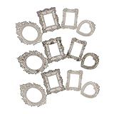 Aspecto miniatura auténtico: las opciones de soporte para exhibiciones de imágenes y de pared en miniatura para casas de muñecas capturan la de los estilos de enmarcado tradicionales, adecuados para crear una exhibición realista en escenas en miniatura o , mini marco de fotos para casas de muñecas, marco de fotos para pinturas de casas de muñecas