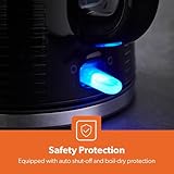 Geepas 1.7L 3KW Cordless Electric Kettle, 900W 2 Slice Bread Toaster Combo Set | 360° Rotational Base Concealed Heating & Otter Control 7 Level Browning Control Crumb Tray Premium Design, Black | Opus - Image 5