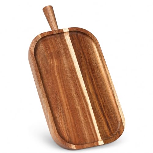 Acacia Wood Serving Board with Handle