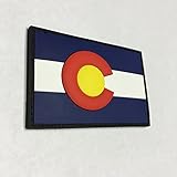 COLORADO STATE FLAG PVC PATCH - FULL COLOR EDITION