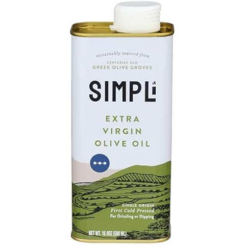SIMPLi 100% Greek Extra Virgin Olive Oil, 16.9 OZ |High in Antioxidants, Cold Pressed, Chemical Free Cover