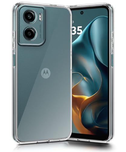 Image of WOW IMAGINE Transparent Back Cover Case for Motorola Moto G05 | Raised Bumps for Full Device & Camera Protection Shockproof TPU Silicone Back Case Mobile Cover - Transparent
