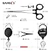 SAMSFX Fly Fishing Tools and Accessories Combo for Anglers Vest Backpack Assortment (Black 6 in 1)