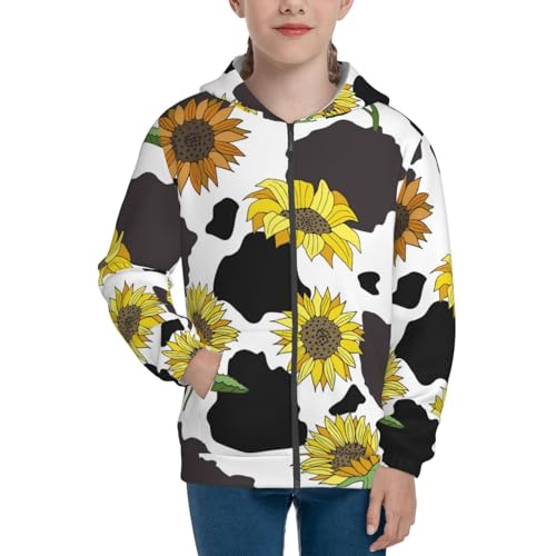 Black Head Woman with Panda Hair Kid Hoodies Boys Zip Up Sweatshirts Girls Pullover with Pocket3