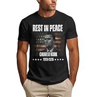 Rest in Peace Charlie Kirk Shirt Memorial Tribute 2025 Mens T Shirt Black