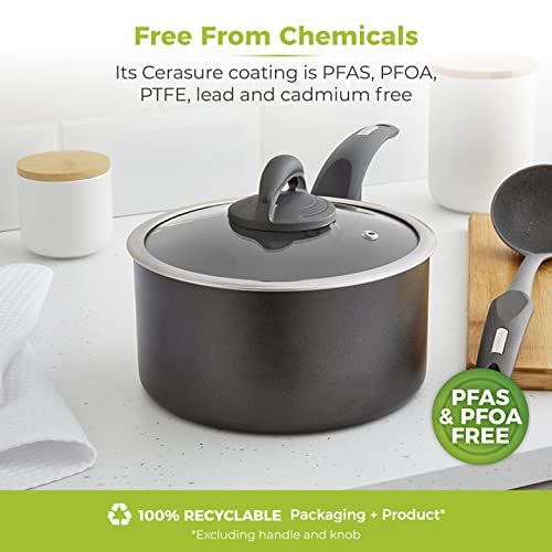 Tower T80358 Cerasure 20cm Saucepan with Non-Stick Coating, Suitable for all Hob Types, Graphite - Image 7