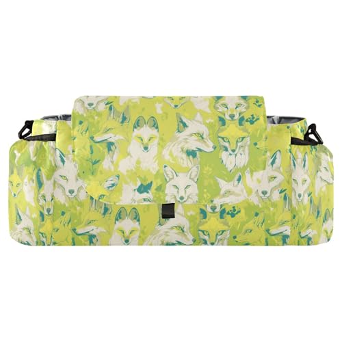 miaozhen Cartoon Island Fox Fluorescent Green stroller diaper organizer stroller diaper caddy zip pocket accesorios para carro de ni?os para frio accesorios para bebé