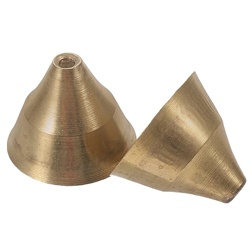 Cabilock Pure Copper Meditation Bells 2pcs Large Rhythm Bells Chimes Design for Meditation Yoga Ceremonies