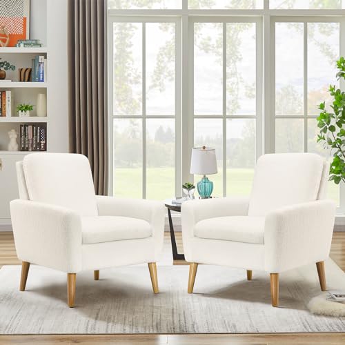 Lohoms Sherpa Accent Chair Set of 2
