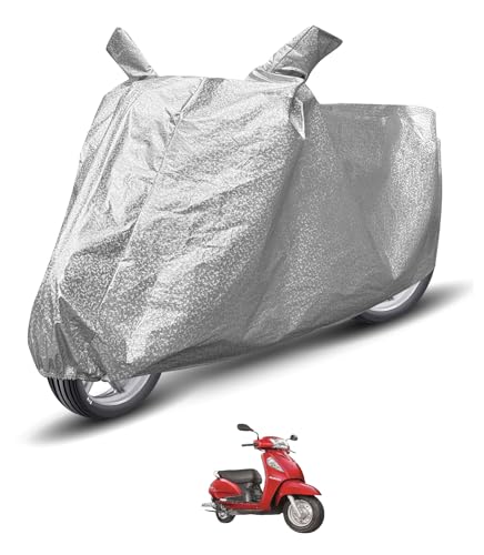 Image of Auto Hub Waterproof Scooty Cover Compatible with Suzuki Access SE Dustproof, UV Protection Two Wheeler Scooty Access SE Cover - Metallic Silver