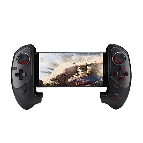 Controlador de juegos inalámbrico, Bluetooth, para teléfono móvil, tableta, Smart TV, telescopio Gamepad Gamepad con disparador, compatible con Android