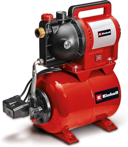 Einhell Sistema doméstico de agua GC-WW 1045 N (1050 W, 4500 L/h, diseño en acero inoxidable, 4.8 bar, interruptor de encendido y apagado, indicador de llenado de agua, tornillo de drenaje de agua)