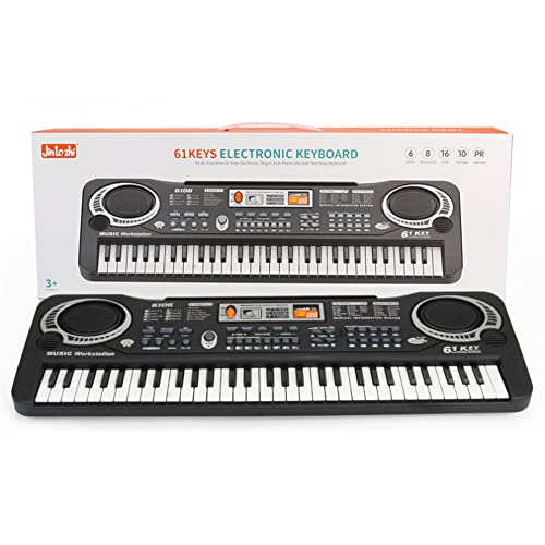 DUTTY Clavier électronique pour enfants Clavier électronique multifonction 61 touches avec microphone, sur mesure pour les bébés, avec microphone cadeau d’anniversaire pour enfants piano multifonction - Les Beatles, Paul McCartney, John Lennon, RIngo Starr, George Harrison DUTTY Clavier électronique pour enfants Clavier électronique multifonction 61 touches avec microphone, sur mesure pour les bébés, avec microphone cadeau d'anniversaire pour enfants piano multifonction