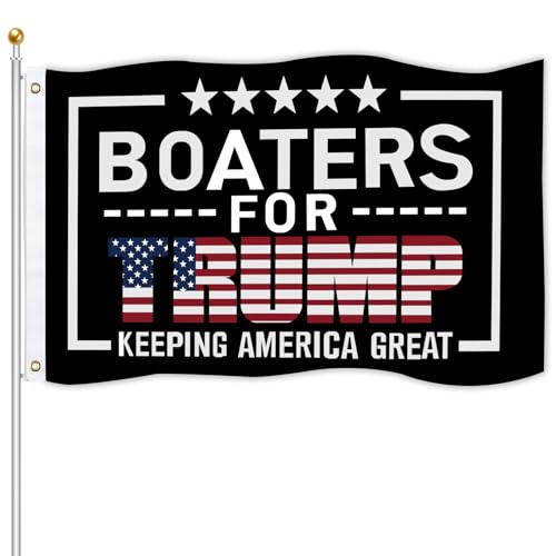 Benchennal Boaters for Trump flag 3x5Ft Keeping America Great Flags Double Sided Printing Durable Quality Decoration Outdoor & Indoor