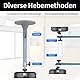 CLKE Universal-Deckenhalterung für Beamer, Beamerhalterung Mini Beamer Deckenhalterung Aluminiumlegierung Beamer Halterung Projektor Wanddeckenhalterung, Mini Beamer Halterung