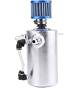 Aramox Oil Catch Tank, 0,5L Universal-Aluminium-Automotor-Kraftstofftanktyp Öllagertank-Entlüftun...