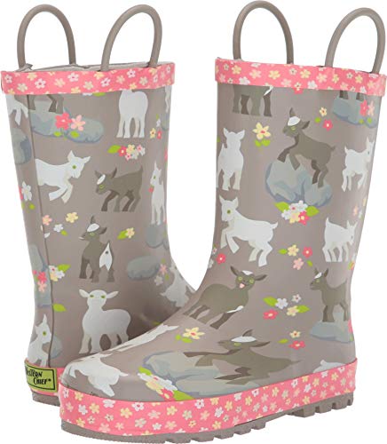 Image of Western Chief Kids Ladybug Rain Boot(Toddler /Little Kid /Big Kid) | Built for outdoor play, pull-on loops for self-dressing, comfort EVA insole, rubber traction outsole, toddler to big kid size