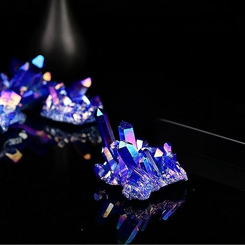 Cuarzo aura azul místico de 200g a 300g para decoración espiritual 6