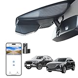 Mangoal Front 4K & Rear 1080p Dash Cam for Mazda CX5 2019-2025 & CX-9 2020-2024 2.5S Select Preferred Carbon Edition Plus Turbo Signature Touring Signature Grand Touring Sport, WiFi & App, 128GB Card
